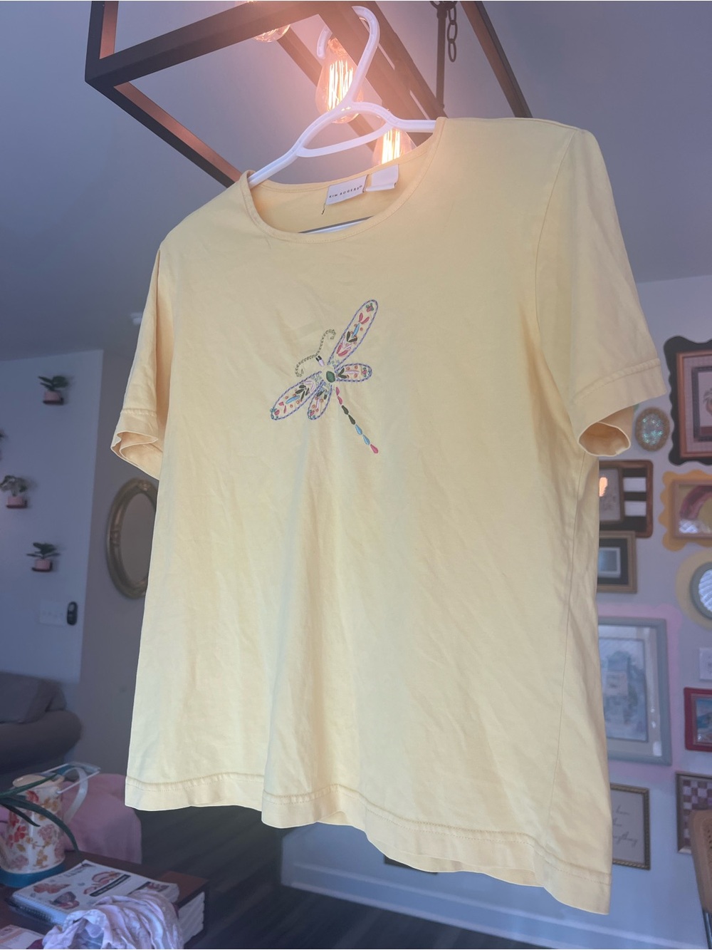 Kim Rogers Yellow Cotton Tee